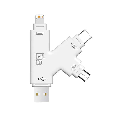 4-in-1 OTG Card Reader for Apple Devices