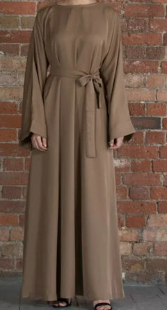 Basic Middle Eastern Turkish solid color plus size robe