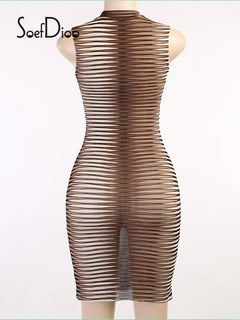Micro Mini Dress Sheer See Through Dress