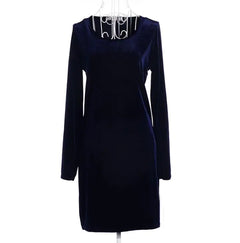 LIVA Velvet Long Sleeve Bodycon Dress