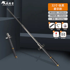 Collapsible Three-Section Steel Self-Defense Baton