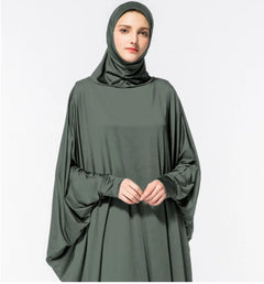 Arabic Muslim Women's Batwing Prayer Thobe Dress
