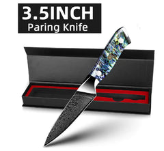 Supreme Sharp Damascus Japanese Kitchen Knife Set