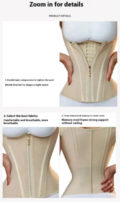 Body Shaping Zipper Top