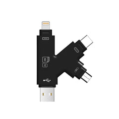 4-in-1 OTG Card Reader for Apple Devices