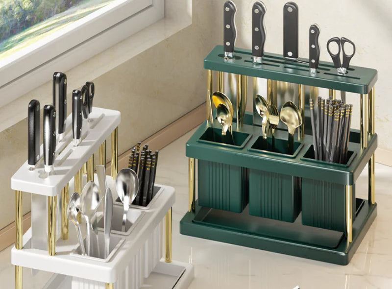 Luxury Kitchen Multifunctional Utensil Storage Rack