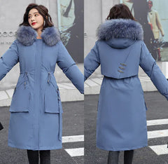 Women's Winter Parka with Fur Collar E9009