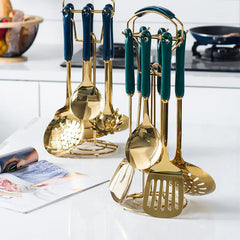 Luxury Kitchen Utensil Set with Stainless Steel Tools