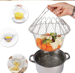 Multi-Functional Foldable Frying Basket for Kitchen