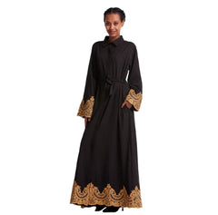 Middle Eastern Style Lace Maxi Dress