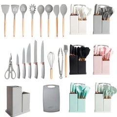 19-Piece Non-Stick Silicone Kitchen Utensil Set