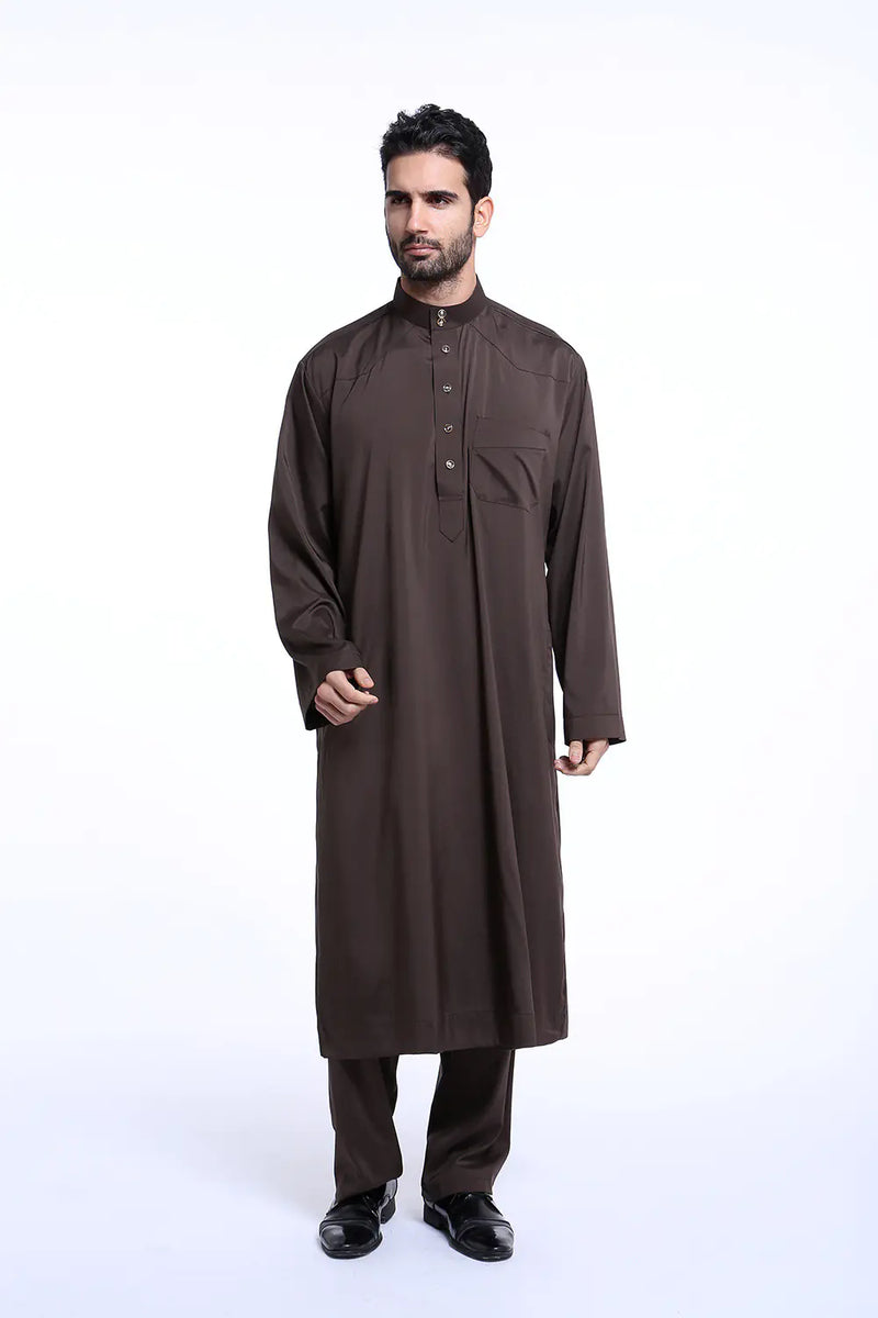 Men's Arab Middle Eastern Thobe Set TH805