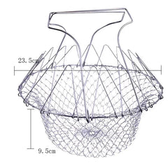 Multi-Functional Foldable Frying Basket for Kitchen
