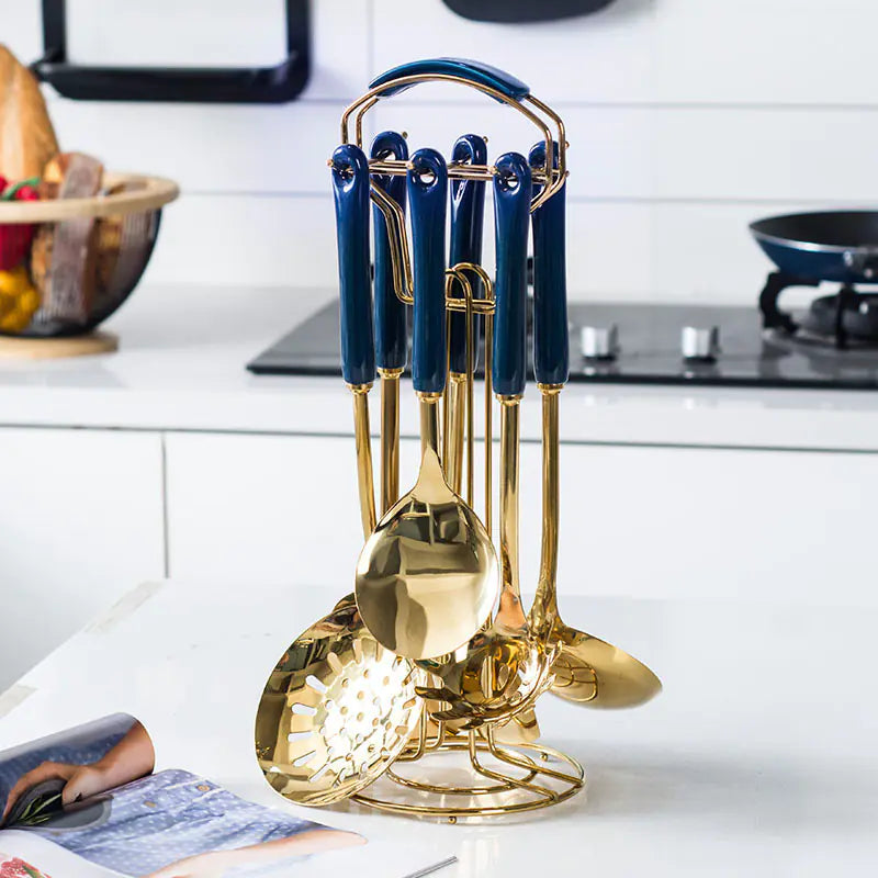 Luxury Kitchen Utensil Set with Stainless Steel Tools