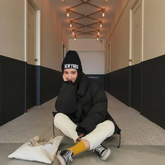 Short Women's Cotton Jacket - Korean Style Winter Coat