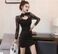 Elegant Lace Long Sleeve Dress