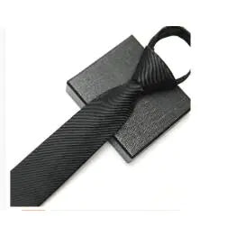 Fiorinni Classic Black Tie with Zipper Design (One Piece)