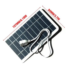 Portable 2W Solar Panel USB Charger