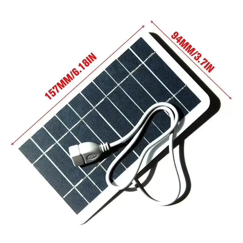 Portable 2W Solar Panel USB Charger
