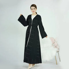 Solid Color Cardigan Dress from Middle East Turkey Dubai