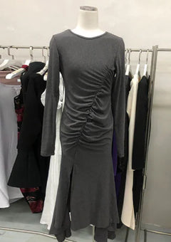 Vintage Bow Dress with French Style Square Collar