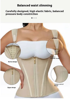 Body Shaping Zipper Top