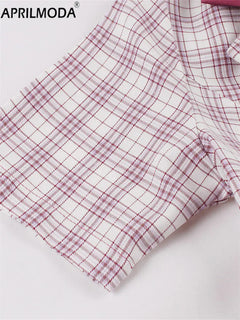 Vintage 50s Hepburn Style Women's Plaid Party Dress