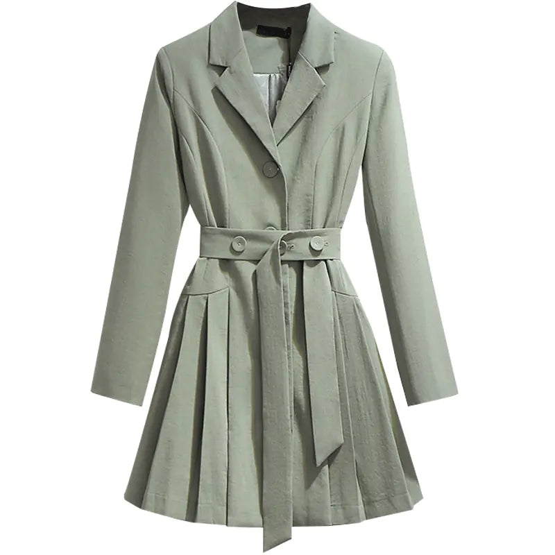 High-Quality 2020 Autumn Vintage Pleated Dress for Women