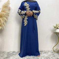Lace Beaded Muslim Dress for Women